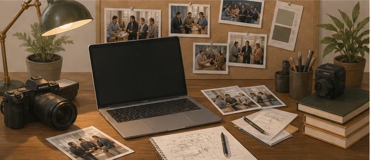 Barakah newsroom workbench with launch notes and community planning materials